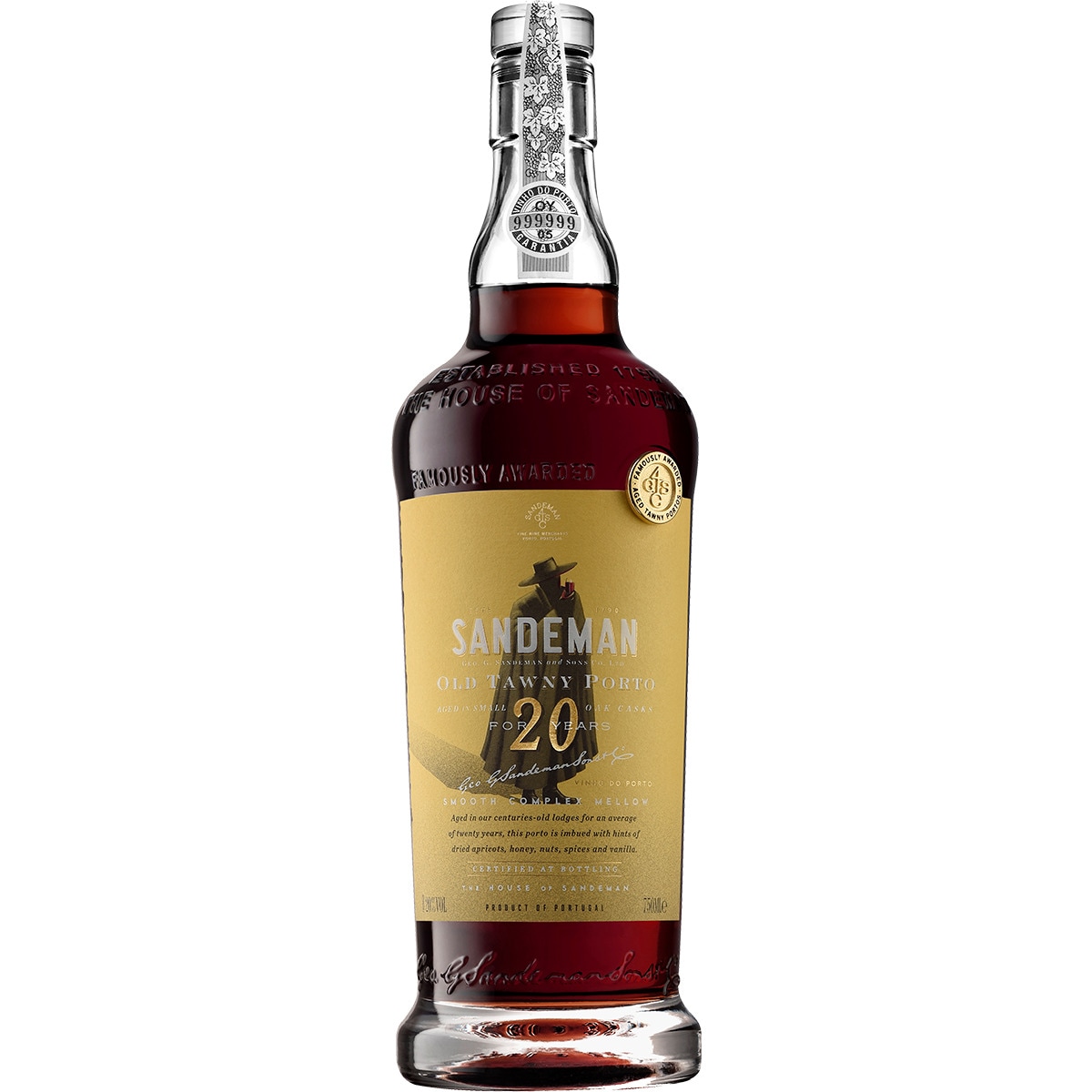 Vinho do Porto Old Tawny 20 anos garrafa 75 cl