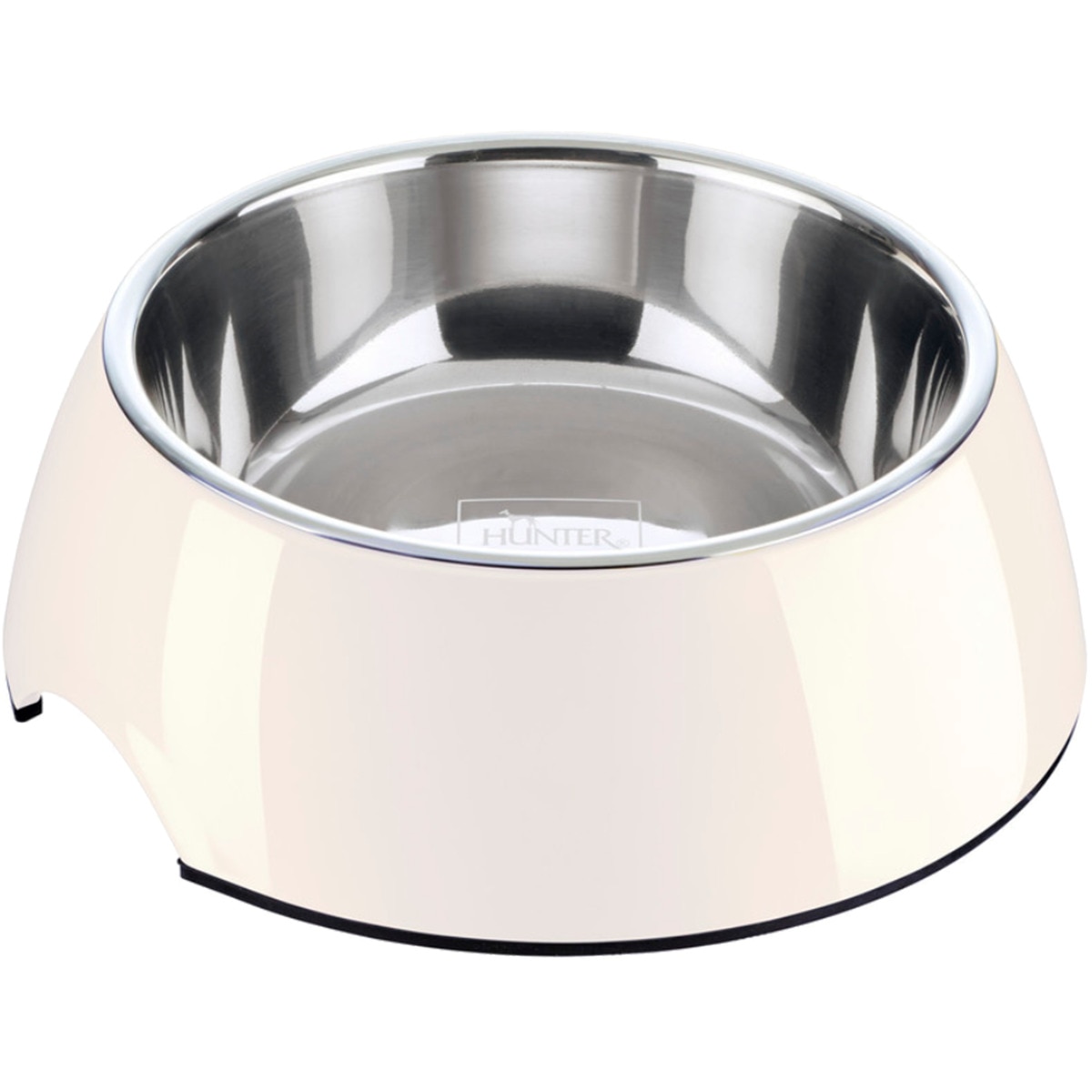 Comedouro para Cão Melamina Branco 18 cm embalagem 1 unidade