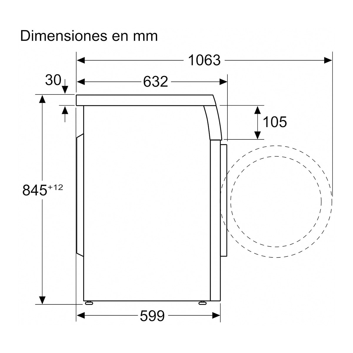 Lavadora Balay 8 kg / 1.400 rpm Motor Extrasilencio - 3TS384XT Acero-3