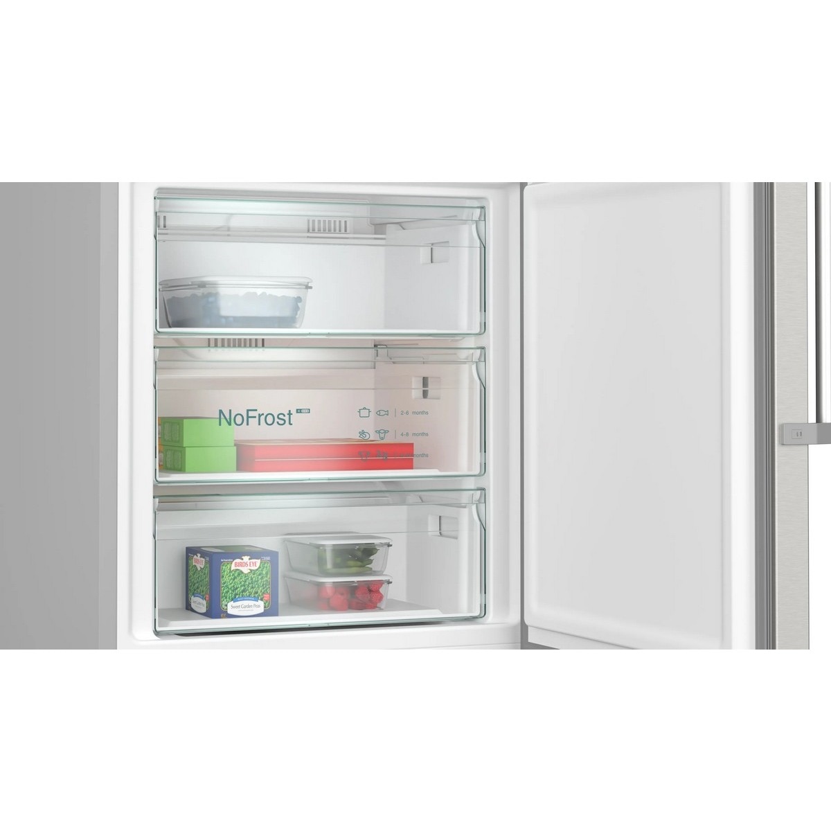 Frigorífico Combinado Siemens iQ500 KG49NAIBT No Frost HyperFresh de 203 cm - Inox-Easyclean Inox-5