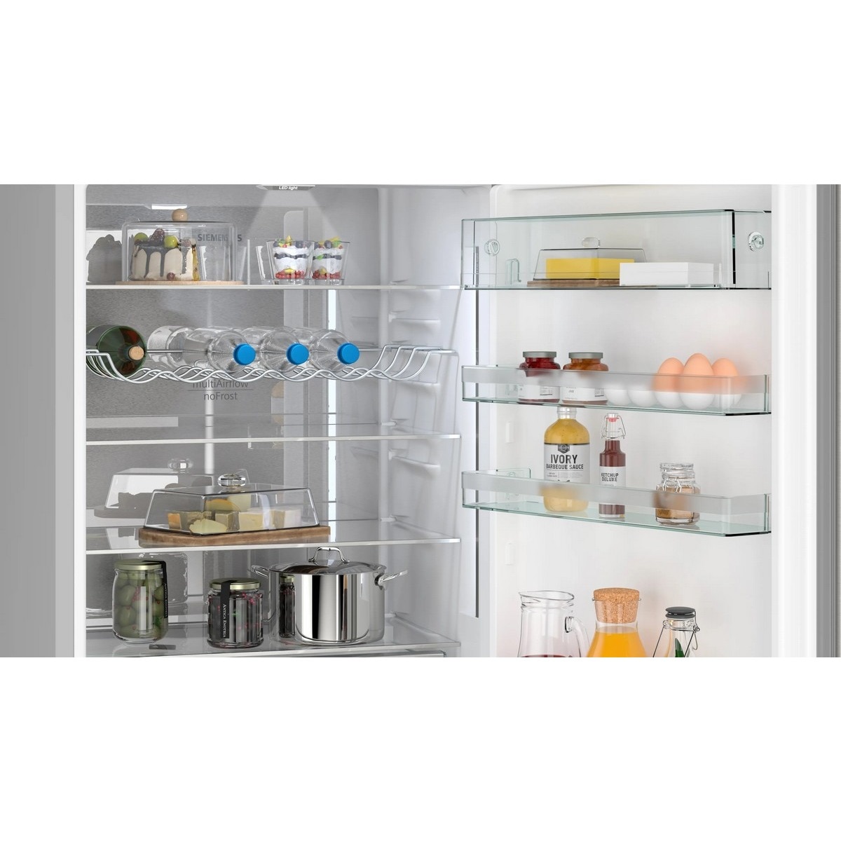 Frigorífico Combinado Siemens iQ500 KG49NAIBT No Frost HyperFresh de 203 cm - Inox-Easyclean Inox-3