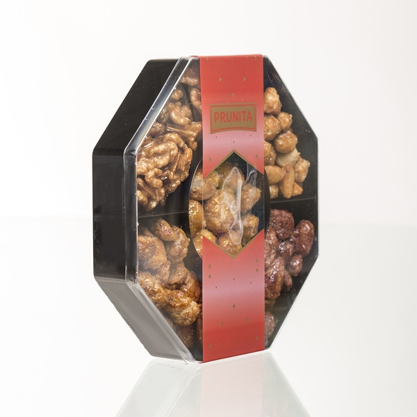 Korb Nr. 14 Doris gebrannte Macadamianuss, Cashewnuss, Erdnuss, Mandel und karamellisierte Walnüsse 200 g