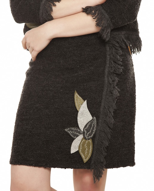 Imagen 0 de Falda en mecha de lana