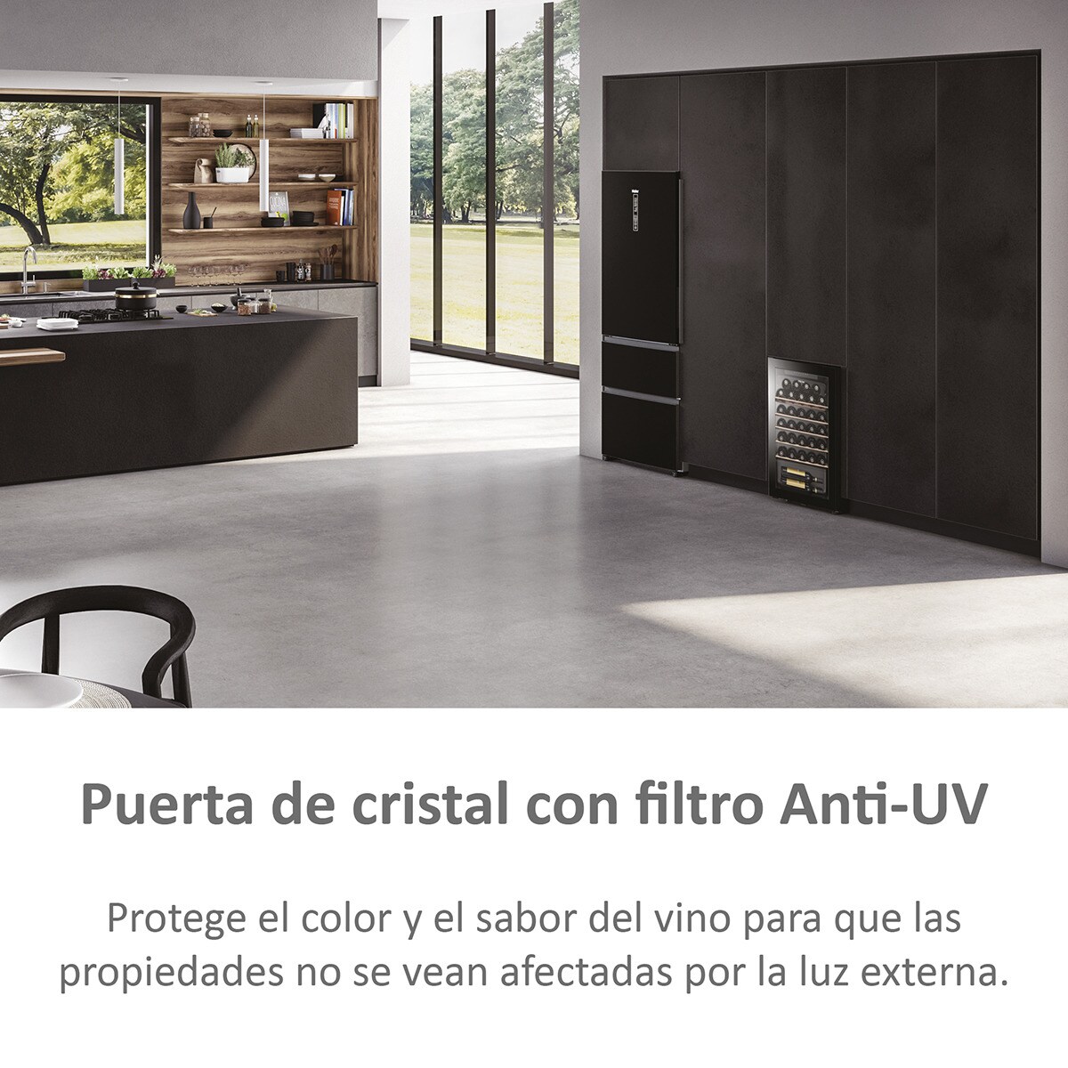 Vinoteca Haier para 33 botellas - Series 3 HWS33GG Negro-10
