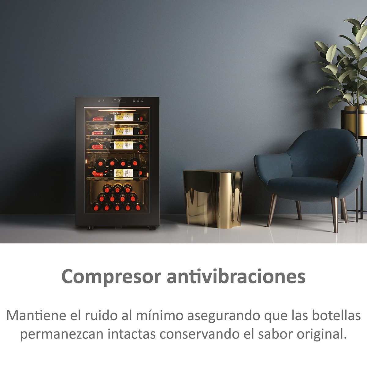 Vinoteca Haier para 49 botellas Wifi - Series 3 HWS49GAE Negro-10