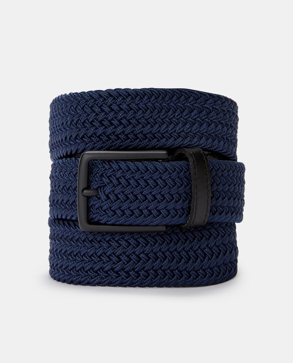 Ceinture élastique finition cuir