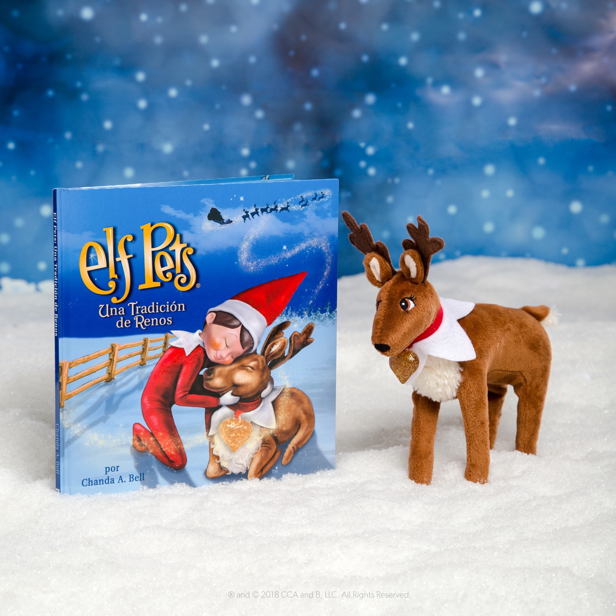 The elf on the shelf Elf pets, cuento y peluche reno · Cefa Toys · El