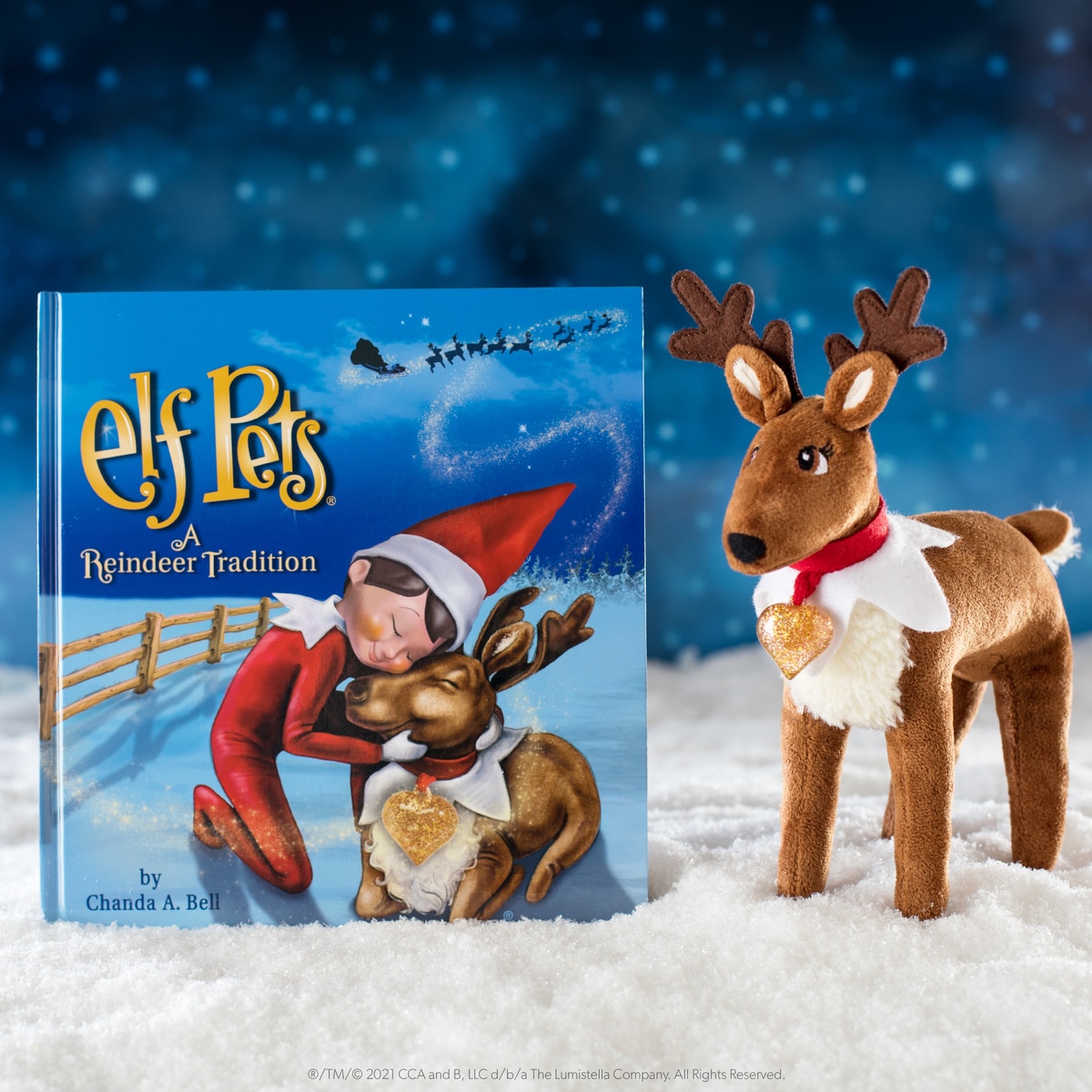 The elf on the shelf Elf pets, cuento y peluche reno · Cefa Toys · El