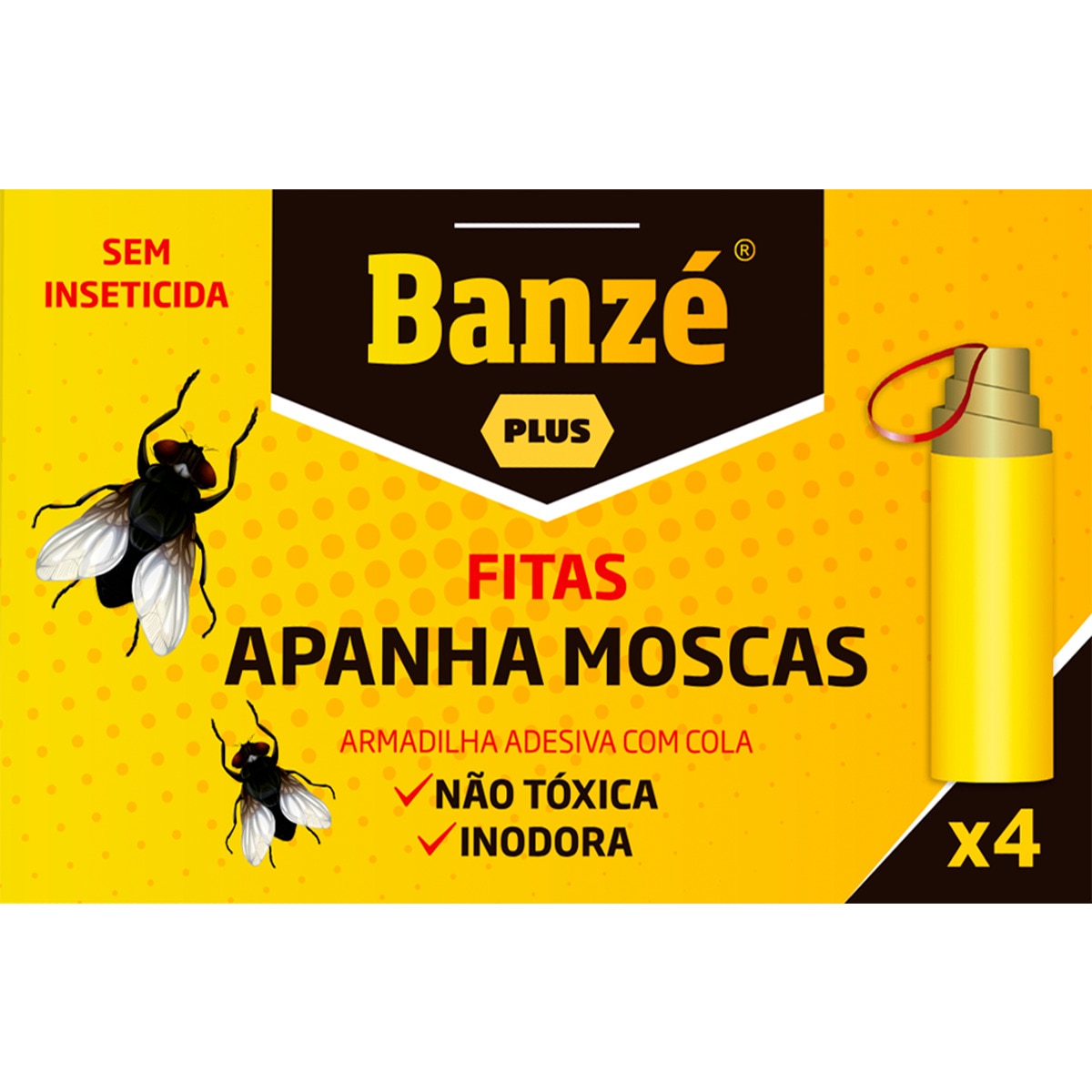 Fita Apanha Mosca embalagem 4 unidades