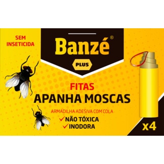 Fita Apanha Mosca embalagem 4 unidades - Banzé