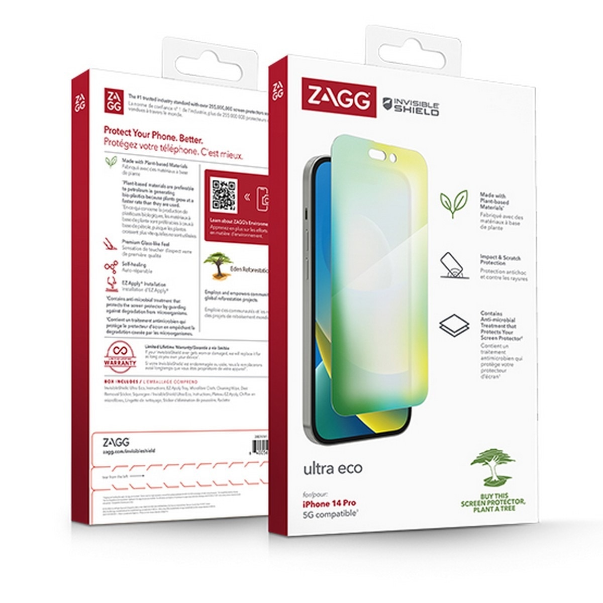 Película de Vidro Temperado Zagg Invisible Shield FM Ultra Eco iPhone 14 Pro 1