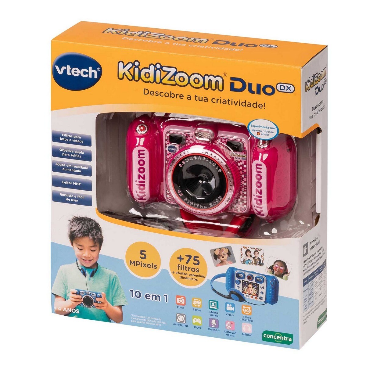 Kidizoom - Camera Duo com MP3 Rosa Concentra 1