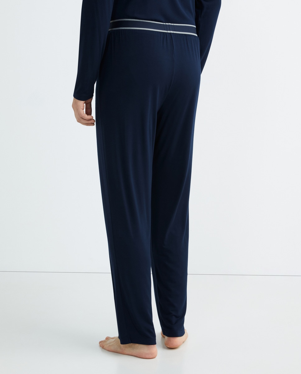 Imagen 3 de Pantalón de pijama largo de hombre - Boss - Azul marino Azul marino