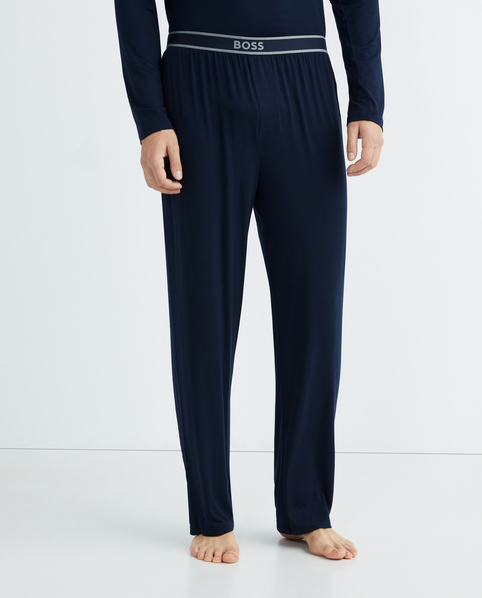 Imagen 2 de Pantalón de pijama largo de hombre - Boss - Azul marino Azul marino