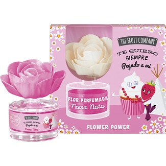 ambientador en forma de flor aroma Fresa Nata envase 50 ml - The Fruit Company