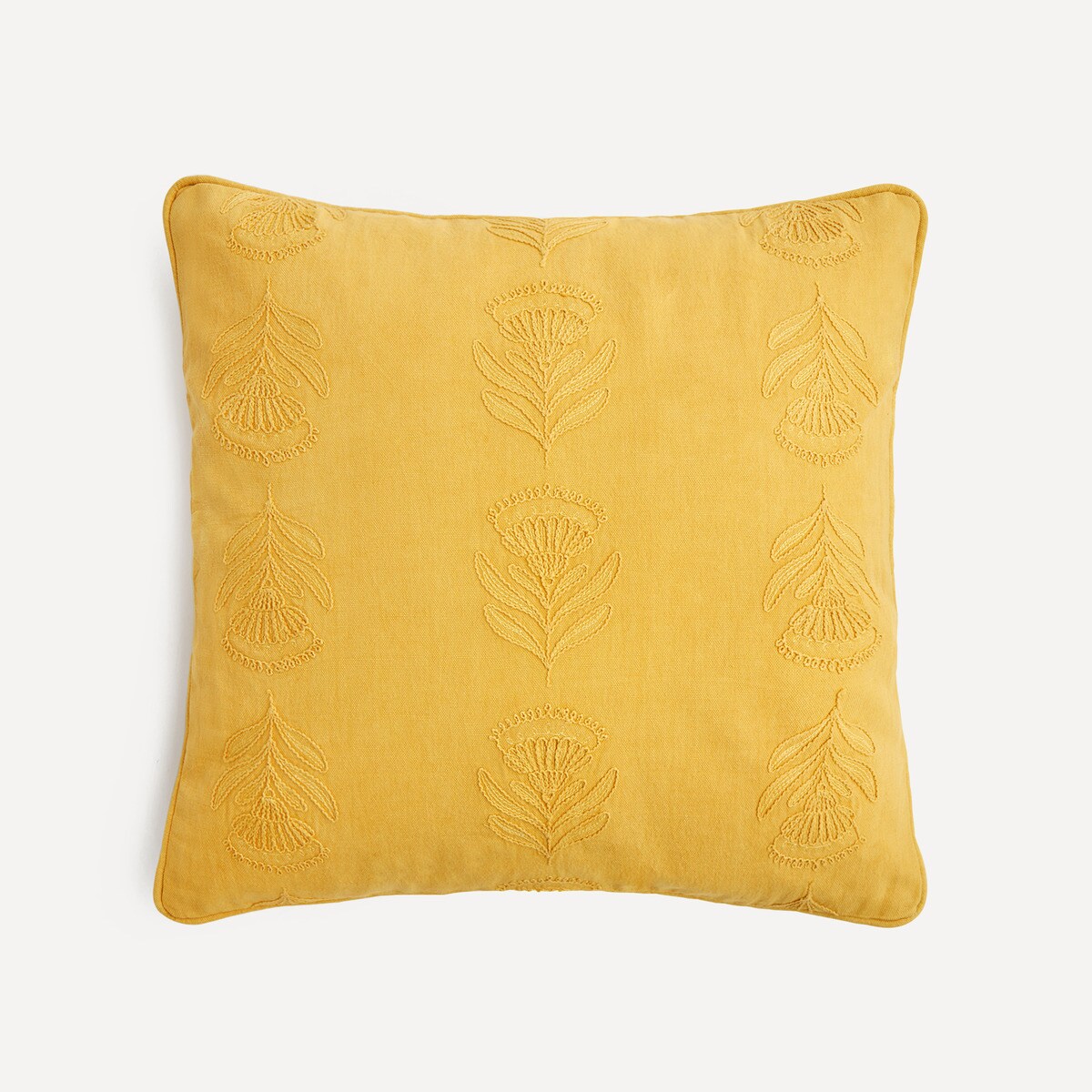 Coussin décoratif brodé Lotus