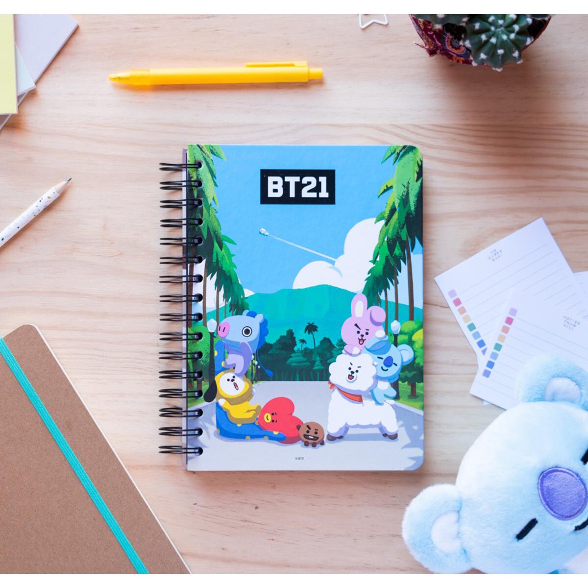 Cuaderno tapa forrada A5 BT21 Erik azul y verde · Grupo Erik Editores ...