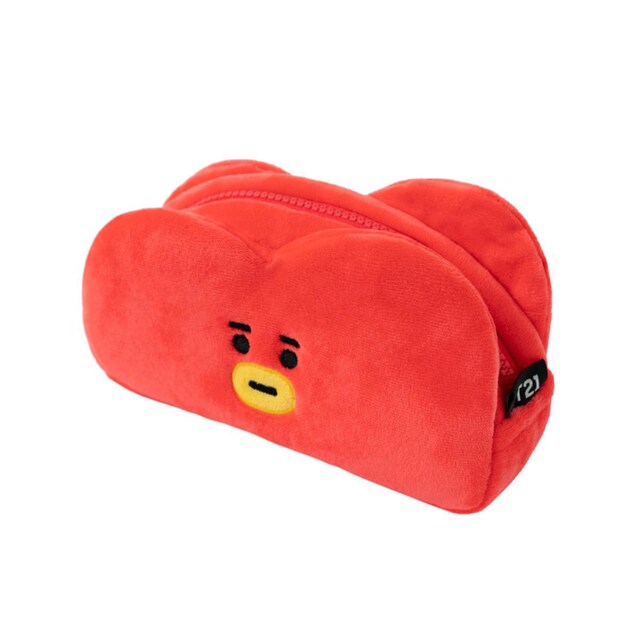 Imagem 0 de Estojo BT21 Tata em Felpa - Vermelho/Amarelo