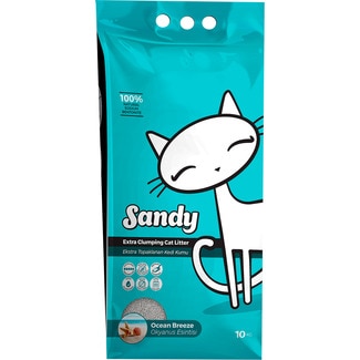 Areia para Gato Brisa Oceano embalagem 10 kg - Sandy