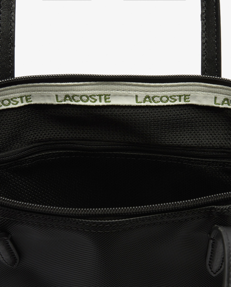 Mala Shopper Pequena com Logótipo Bordado - Preto Preto-6