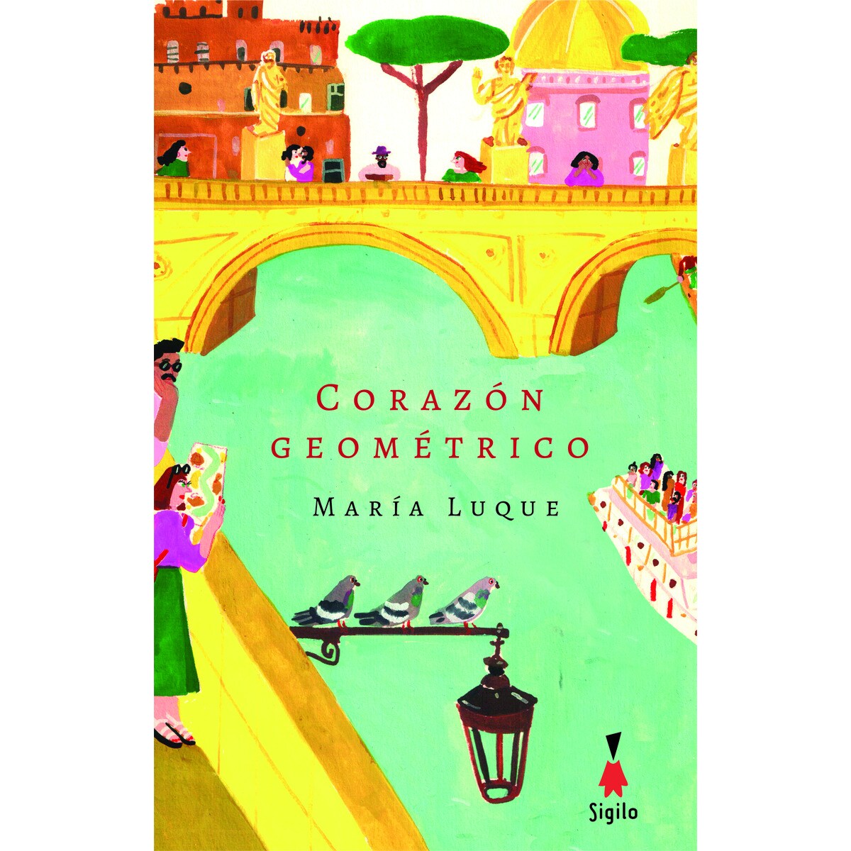 Corazón geométrico (Capa mole com abas) 1