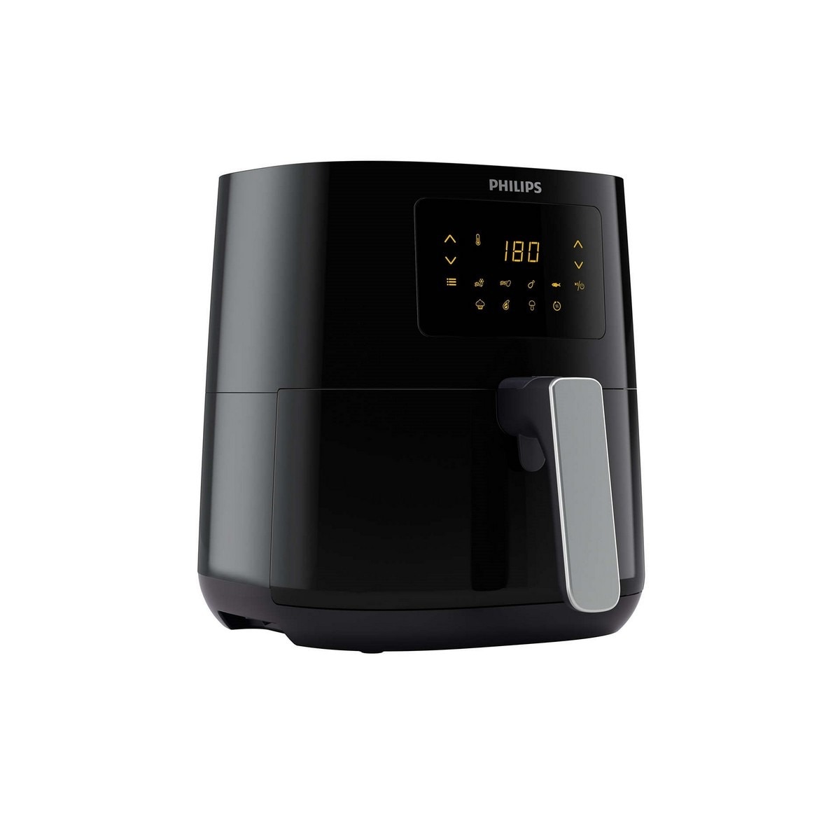 Fritadeira Air Fryer Philips HD9252/70 sem Óleo de 1400 W e Capacidade de 4,1 Litros - Preto e Prateado Preto / Prateado-2