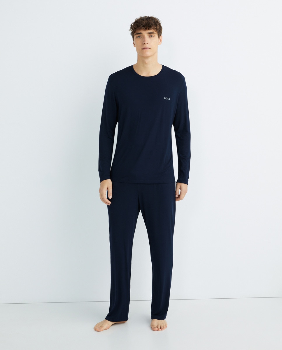 Imagen 1 de Pantalón de pijama largo de hombre - Boss - Azul marino Azul marino