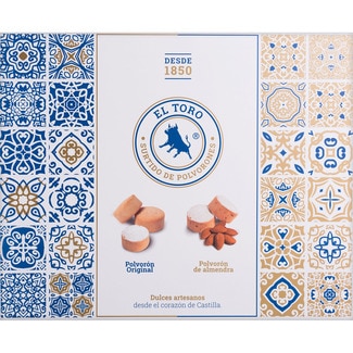 surtido de polvorones originales y de almendra estuche 500 g - El Toro