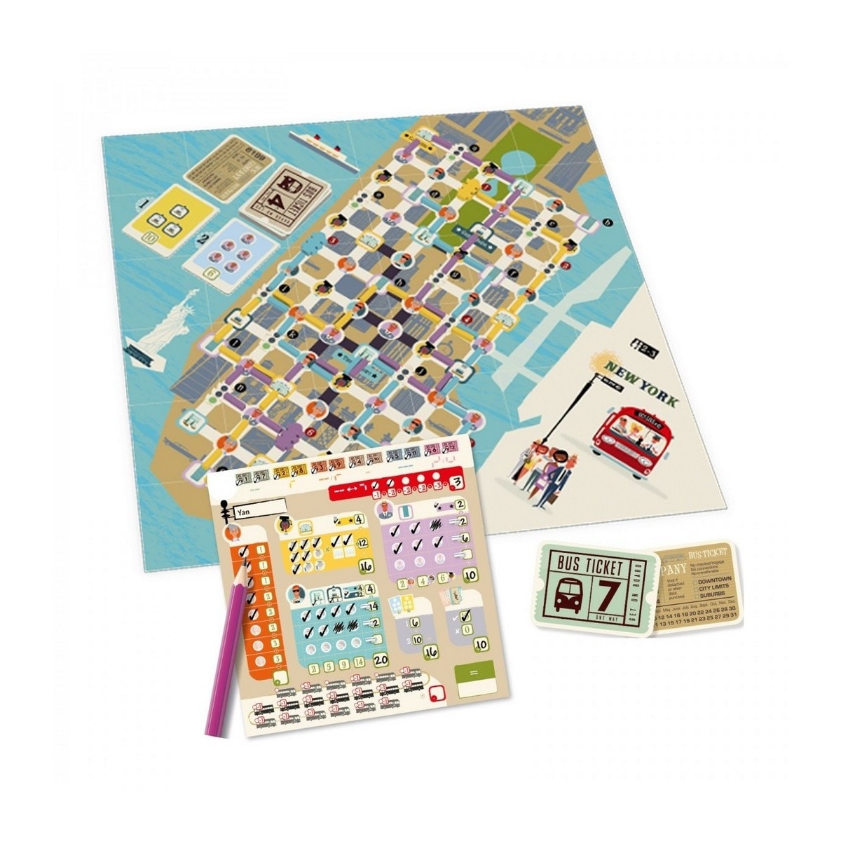 Jogo de Tabuleiro Get on Board - Nova York e Londres 2