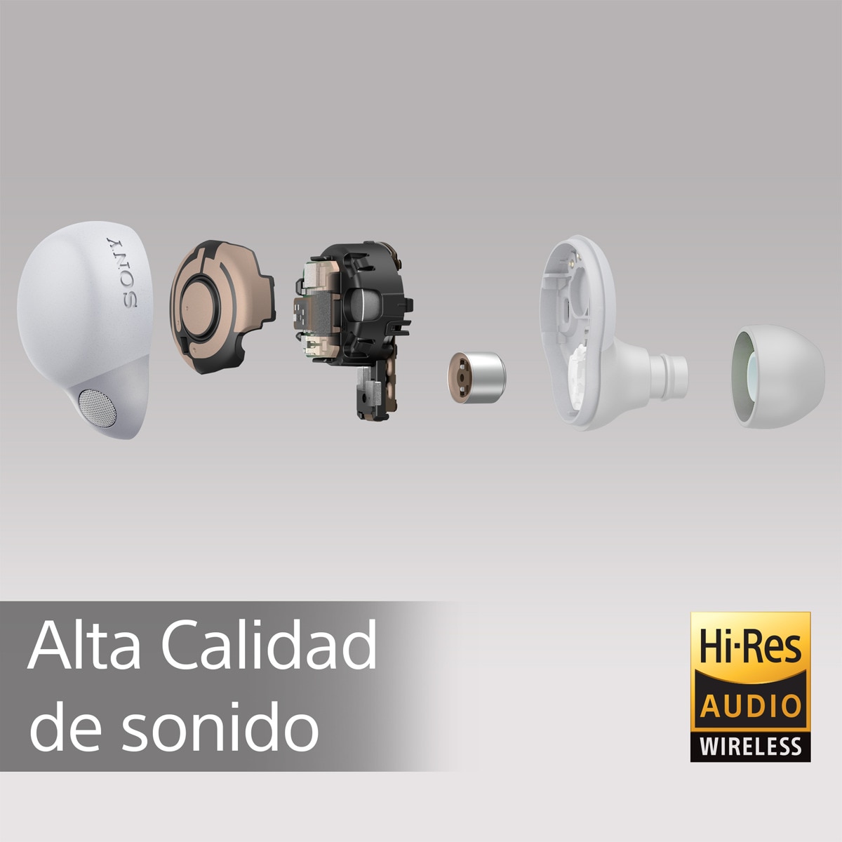 Sony LinkBuds S WF-LS900 Bluetooth Cancelación de ruido Auriculares Inalámbricos con micrófono Blanco-5