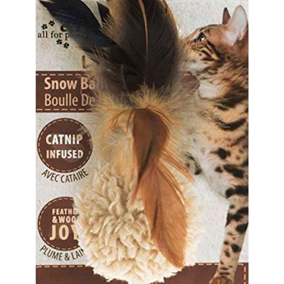 Brinquedo para Gato Snow Ball embalagem 1 unidade