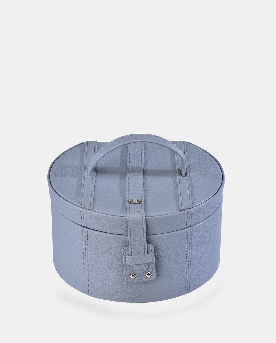 Coffret à bijoux moyen rond avec plateau amovible