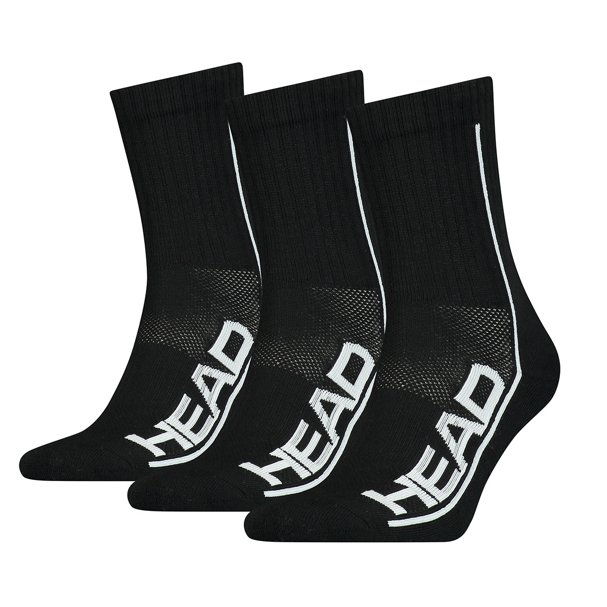 Pack de 3 pares Performance Head Preto-1