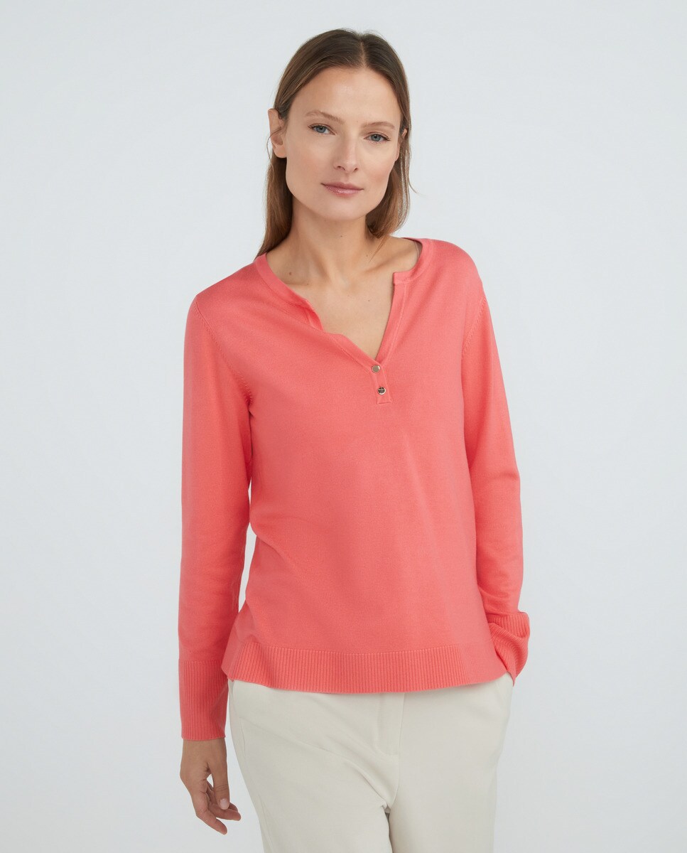 Pull uni col tunisien