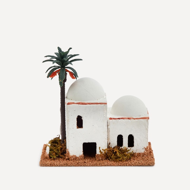 Imagen 0 de Casitas de corcho  con palmera para el Belén Navidad El Corte Inglés