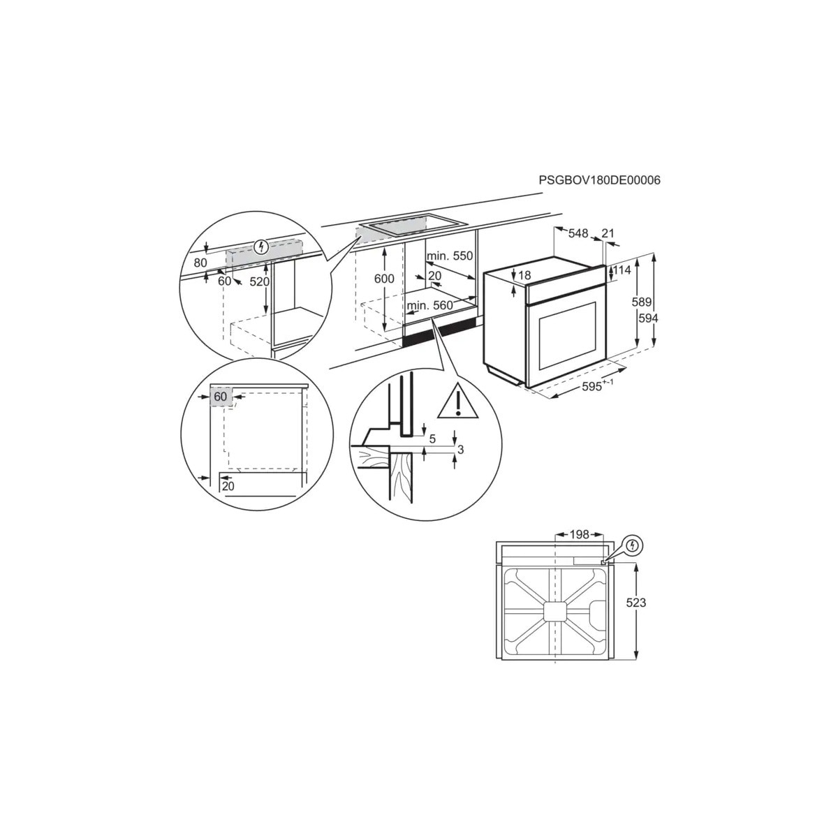 Horno multifunción Electrolux limpieza pirolítica , SteamBake, Sonda Térmica - EOD6P77X Inox-2