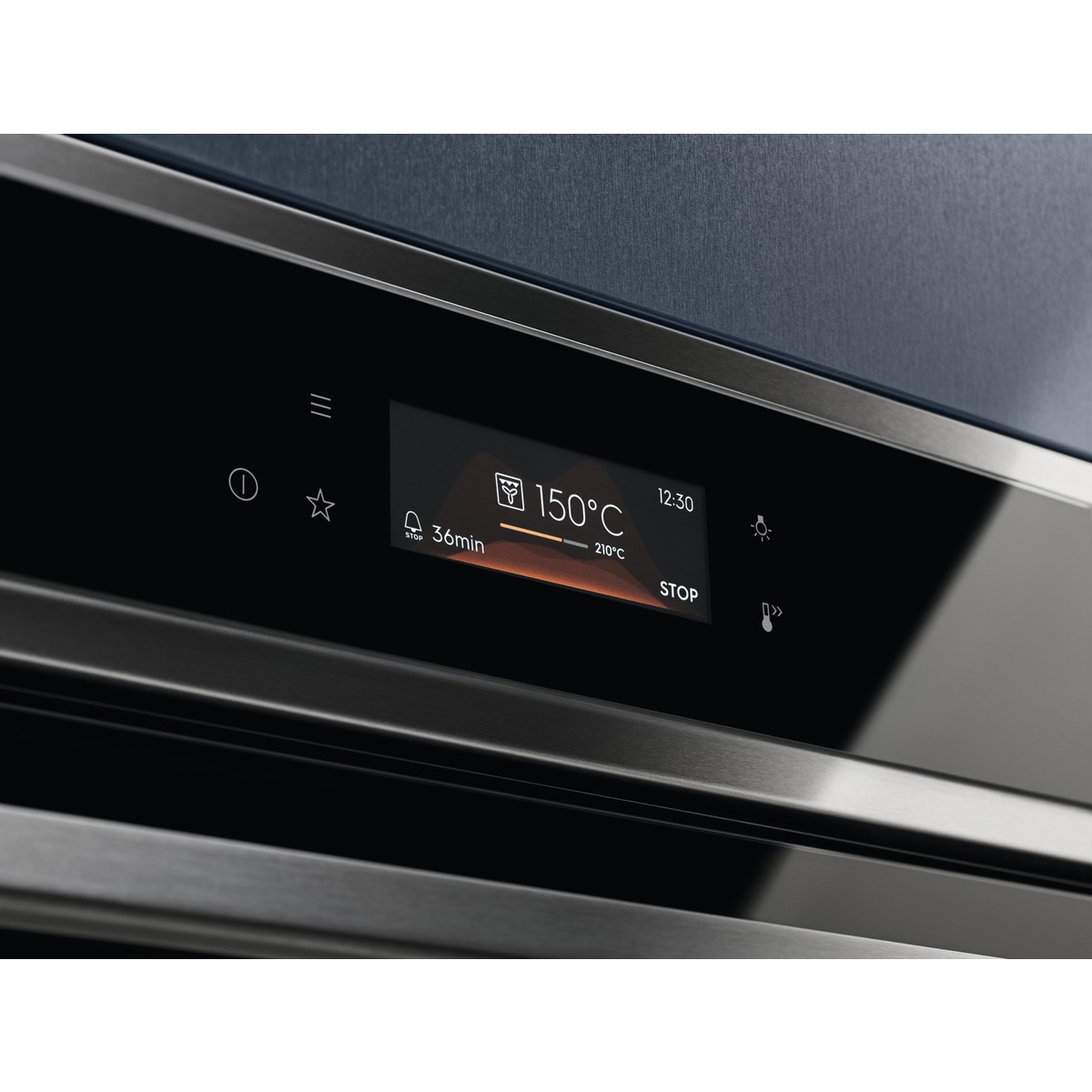 Horno multifunción Electrolux limpieza pirolítica, SenseCook , Sonda Térmica - EOE8P39X Negro / Inox-4