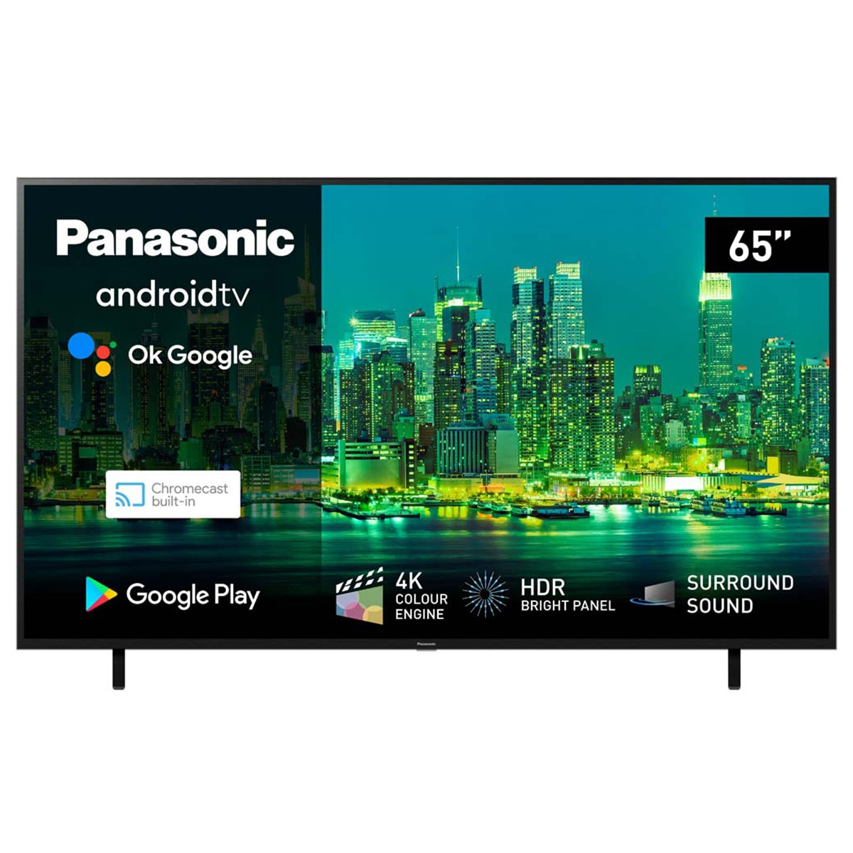 TV LED 164 cm (65") Panasonic TX-65LX700E 4K ULTRA HD, Android TV, Dolby Vision, HDR10, Google Assistant Negro-4