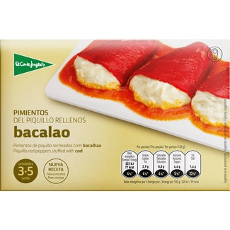 pimientos del piquillo rellenos de bacalao estuche 260 g - El Corte Ingles