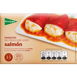 pimientos del piquillo rellenos de salmón estuche 260 g - El Corte Ingles