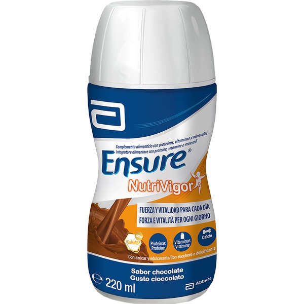 Nutrivigor Nahrungsergänzungsmittel für Erwachsene Pack 4x220 ml Schokoladengeschmack mit HMB, Proteinen, Vitaminen und Mineralstoffen