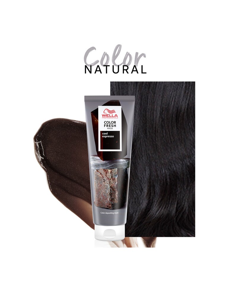 Mascarilla Color Fresh Mask Transforma el color 150 ml Wella Professionals Cool Espresso-2