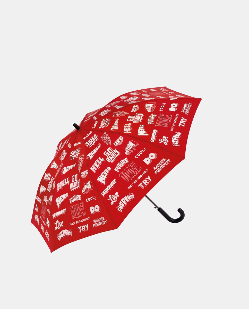 Imagem 0 de Guarda-Chuva Infantil Automático com Estampado de Fantasia - Vermelho