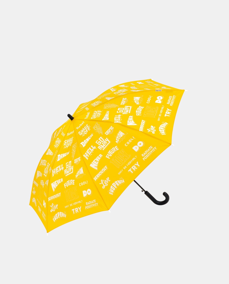 Imagem 0 de Guarda-Chuva Infantil Automático com Estampado de Fantasia - Amarelo