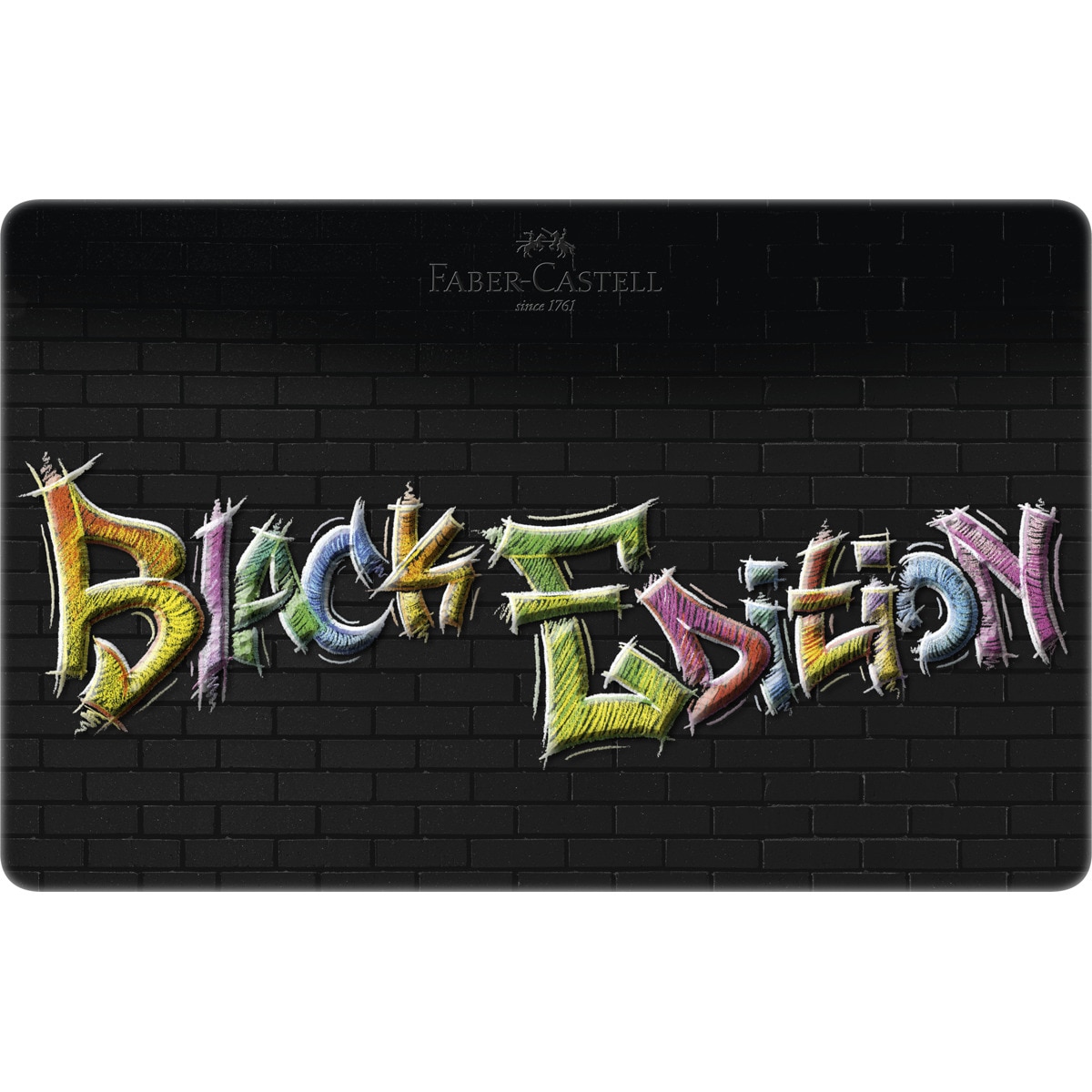 Caja de metal 36 lapiceros mina super suave colores brillante Black Edition Faber-Castell multicolor Multicolor-3
