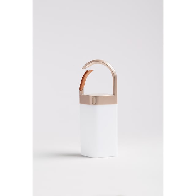 Imagen 0 de Lámpara LED portátil asa dorado