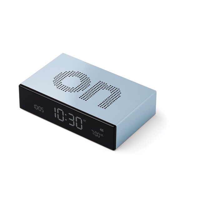 Imagen 0 de Despertador Flip premium Lexon  azul claro