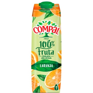 Sumo Laranja 100% embalagem 1 L - Compal