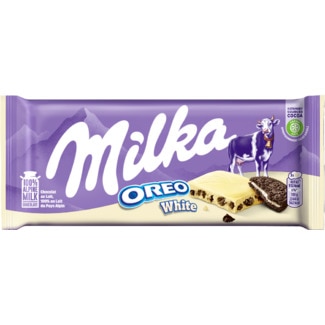Chocolate Branco com Oreo embalagem 100 g - Milka Oreo