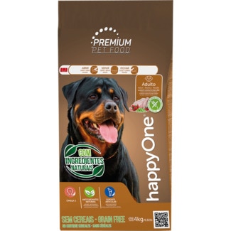 Alimento Seco para Cão Adulto Premium sabor Frango embalagem 4 kg - Happyone